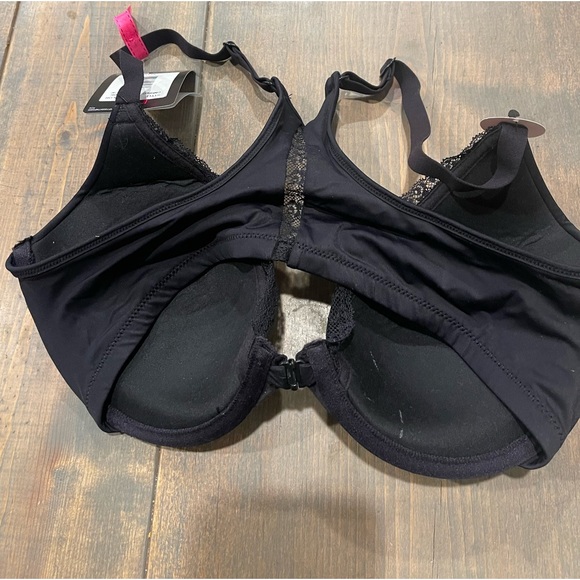 NWT Maidenform Women’s Solid Black Extra Coverage T-Back Bra Sz: 34C DM9502 - Picture 8 of 8